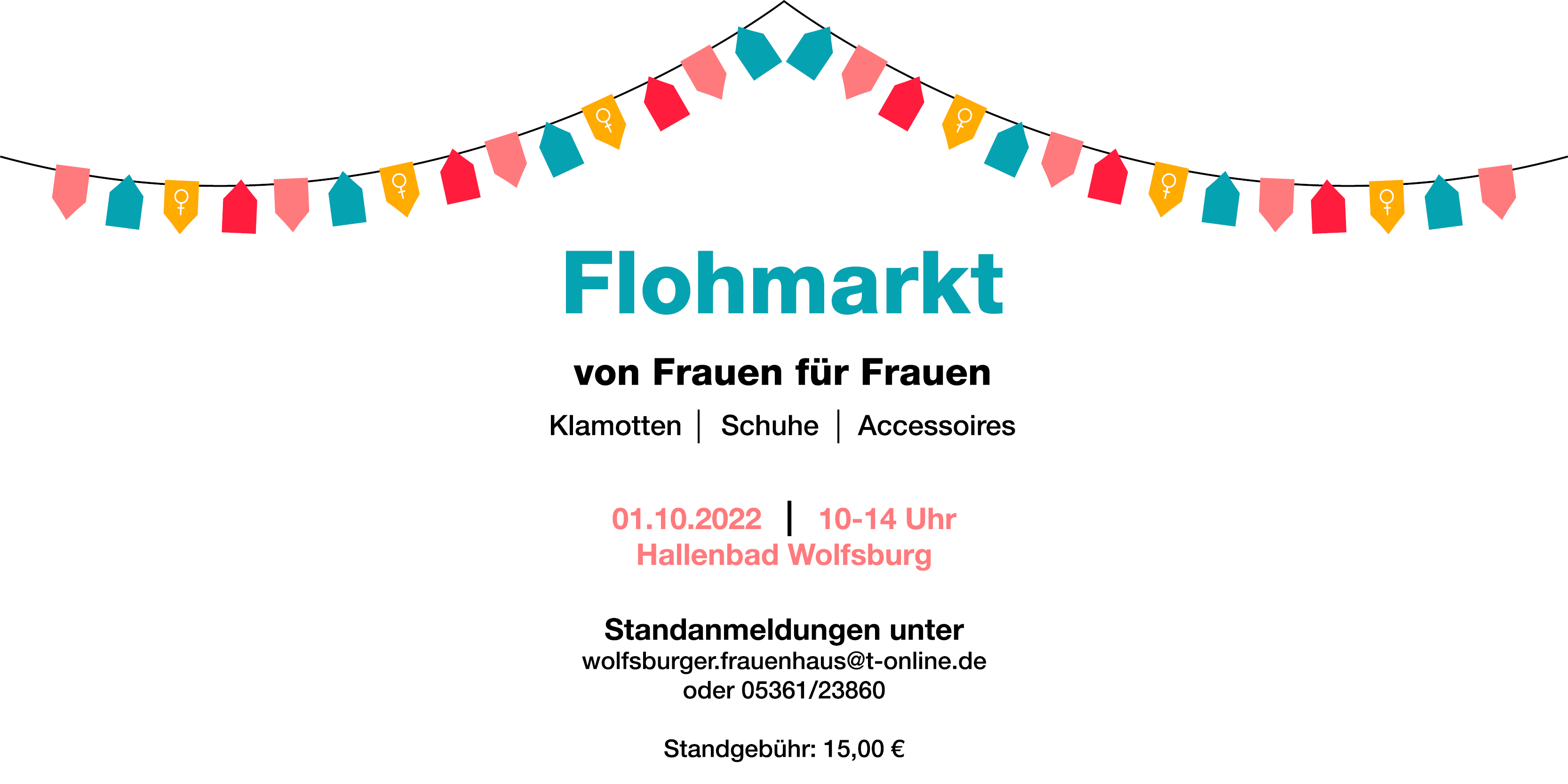 Flohmarkt Flyer Wolfsburger Frauenhaus